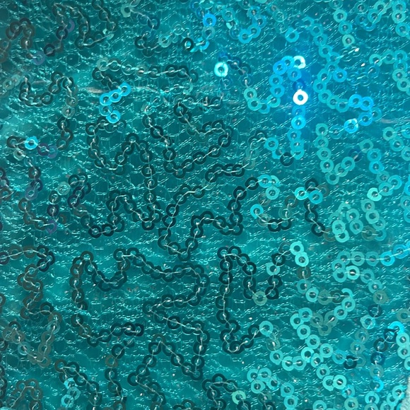 Bonnie Jean turquoise Blue Sequin Dress size 4 - Picture 6 of 9